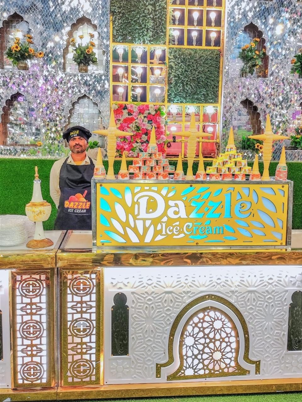 Royal jali Dazzle counter with server